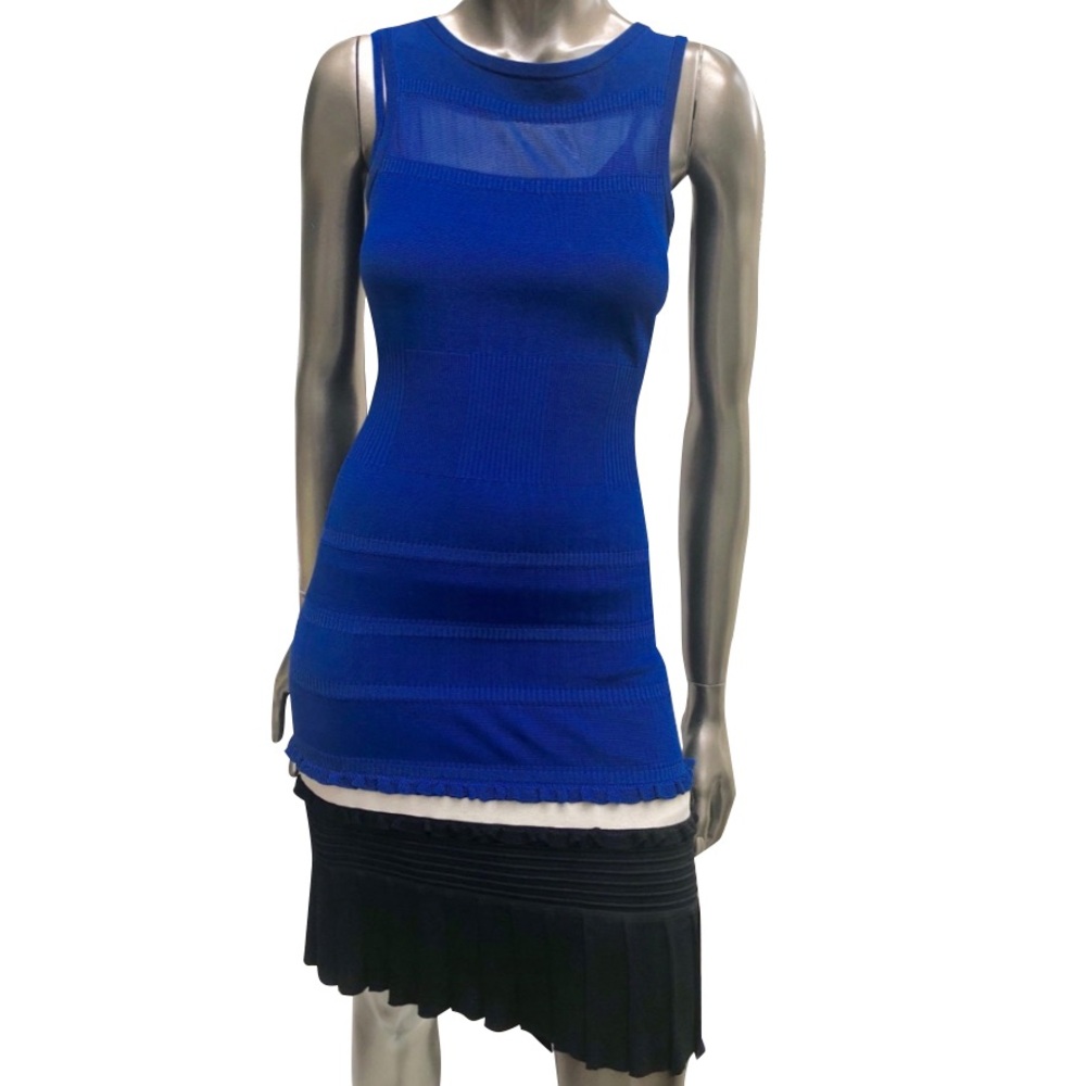 Karen Millen Bodycon Rib Knit Sleeveless Dress - image 1